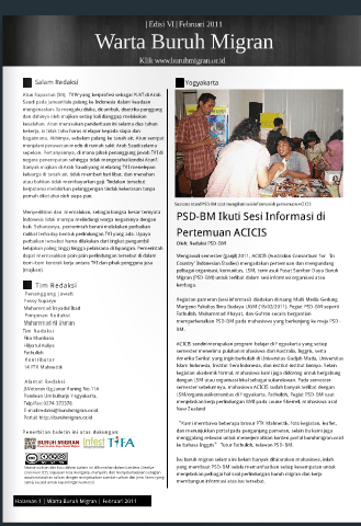 Cover Image for Warta Buruh Migran Februari 2011