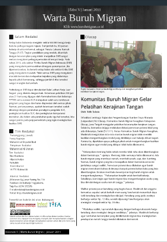 Cover Image for Warta Buruh Migran Januari 2011